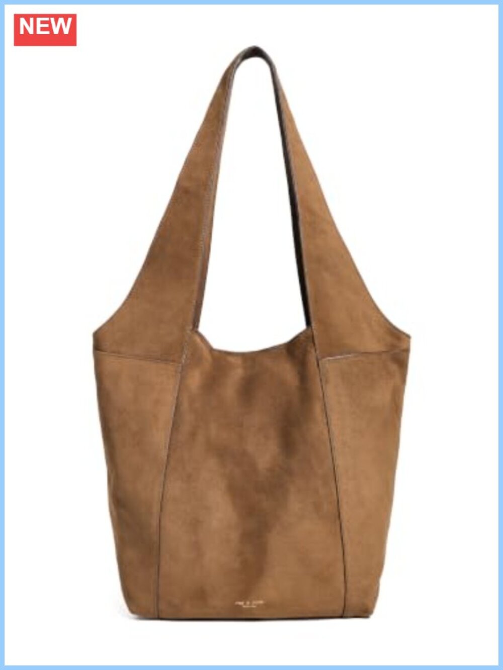Large Shopper Tote Paneled Design Gold-Tone Hardware Shoulder Straps